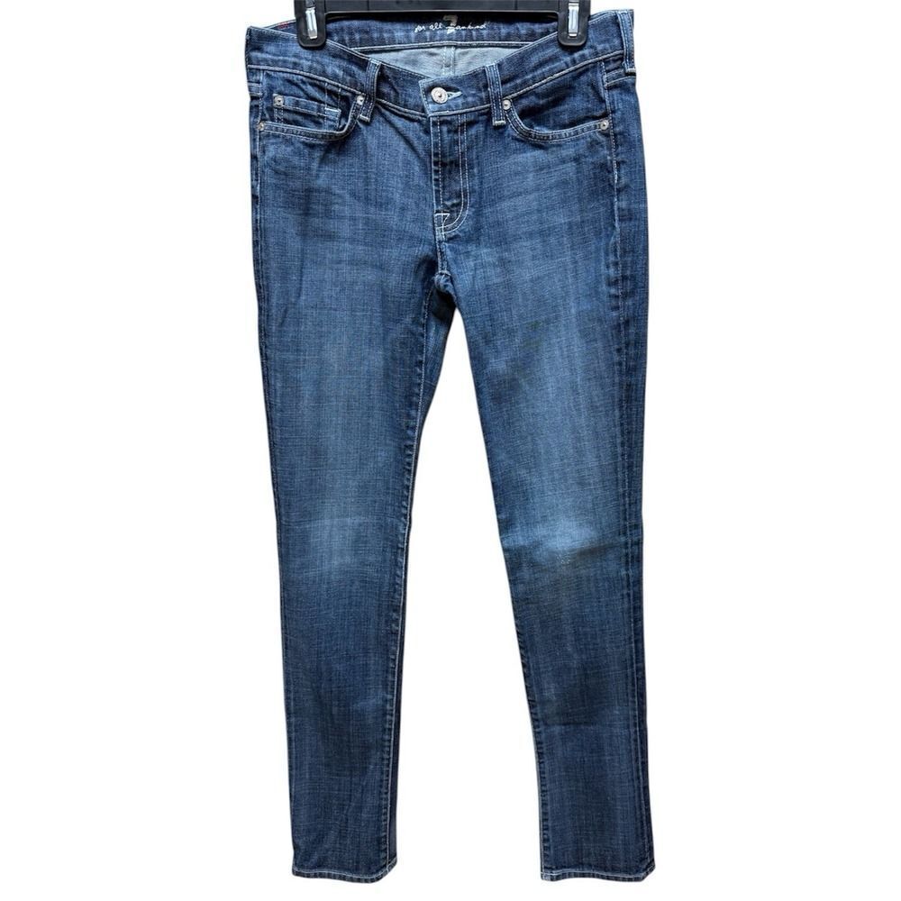 7 For All Mankind Joyce Jeans. Blue Denim. Womens. Sz 28